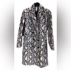 MURAL Snakeskin Print Blazer Jacket Double Breasted Size Medium